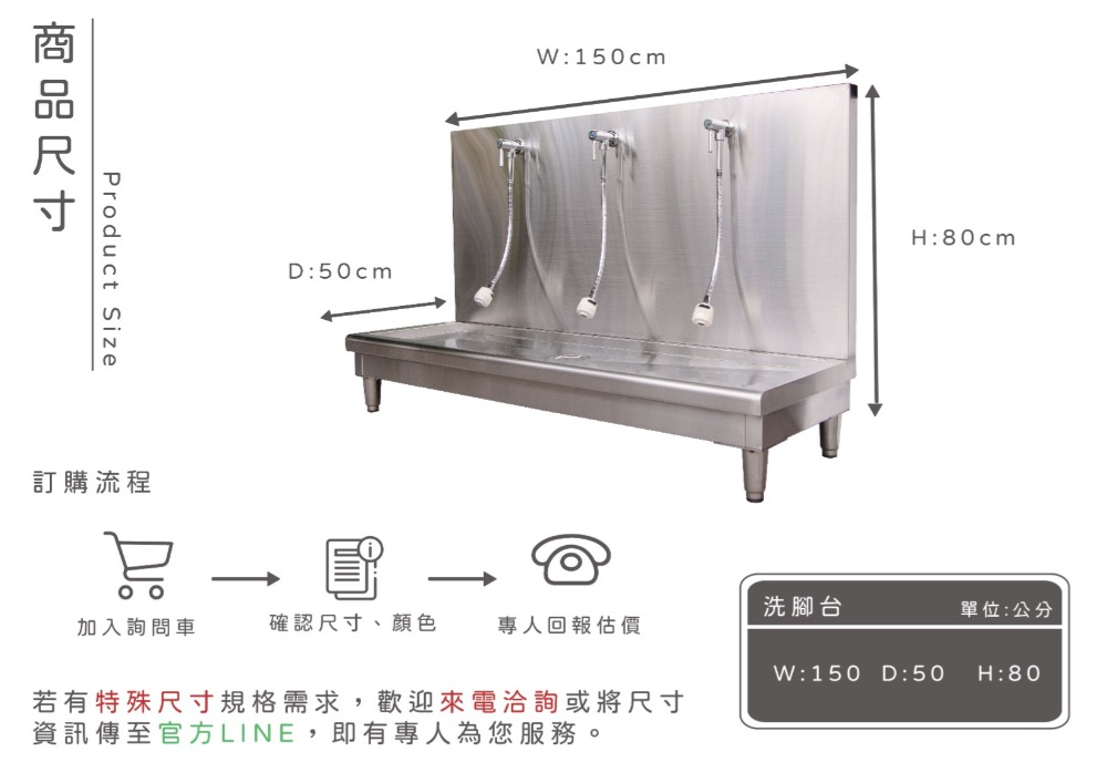 可麗兒-幼兒園/小朋友/兒童不鏽鋼洗腳台、沖腳台，提供幼兒園、托嬰中心等幼兒場所使用-廣昇不鏽鋼設計